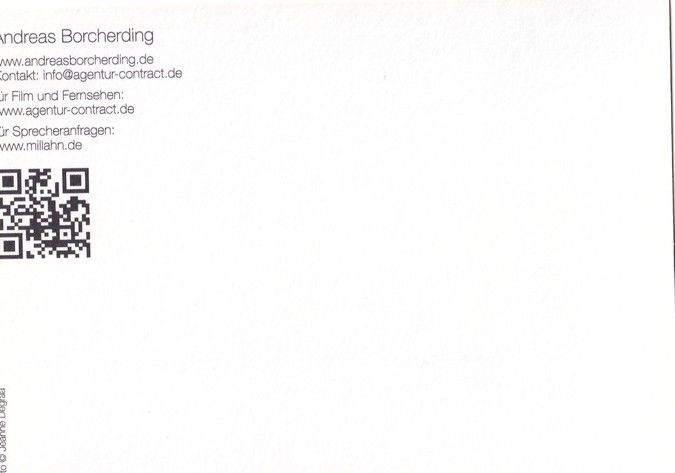 Autogramm Schauspieler | Andreas BORCHERDING  | 2010er (Portrait Color) Degraa