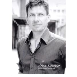 Autogramm Schauspieler | Anno KOEHLER | 2000er Foto (Portrait SW)