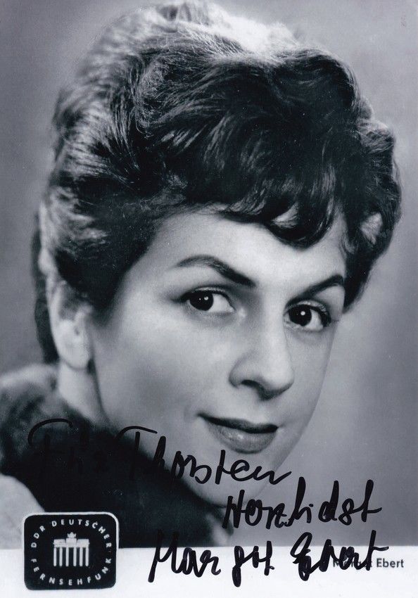 Autogramm Schauspieler | Margot EBERT | 1960 Foto (Portrait SW XL)