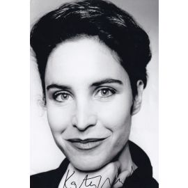 Autogramm Schauspieler | Katerina JACOB | 1990er Foto (Portrait SW XL)