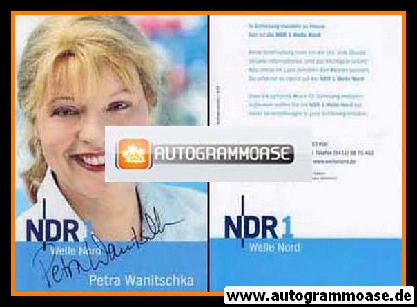 Autogramm Radio | NDR1 Welle Nord | Petra WANITSCHKA | 2007 (Portrait Color) Garrels