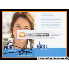 Autogramm Radio | NDR1 Welle Nord | Sabine VESPER | 2000er (Portrait blondiert)