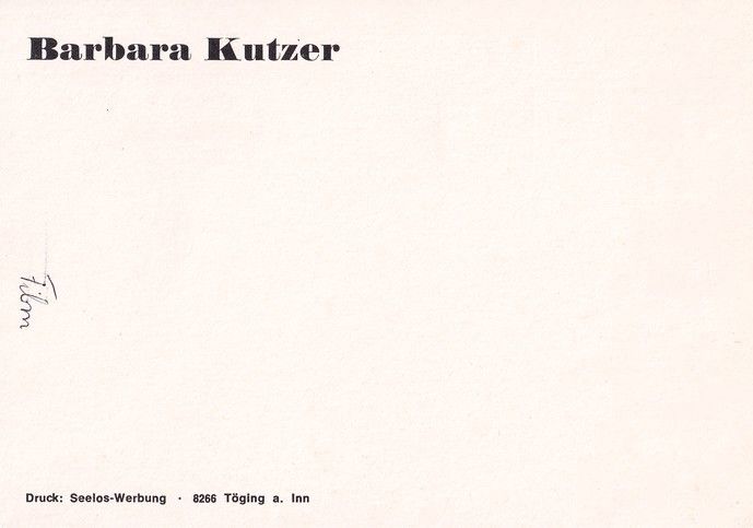 Autogramm Schauspieler | Barbara KUTZER | 1990er (Portrait Color) Seelos