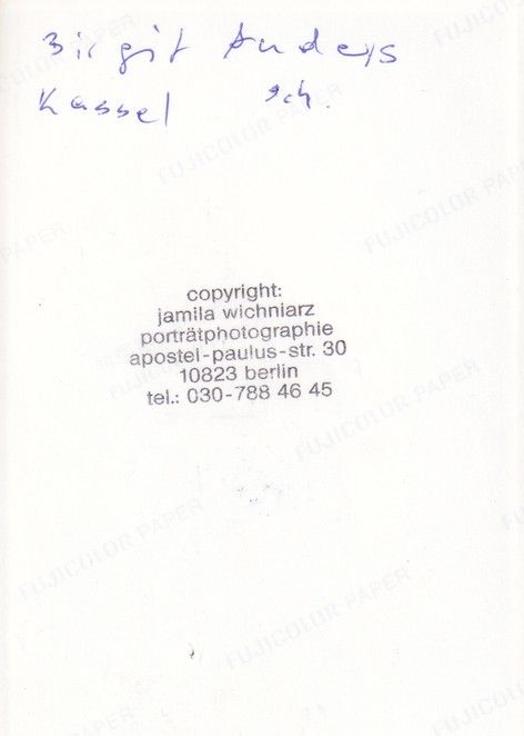 Autogramm Schauspieler | Birgit ANDERS | 2000er (Portrait Color) Wichniarz