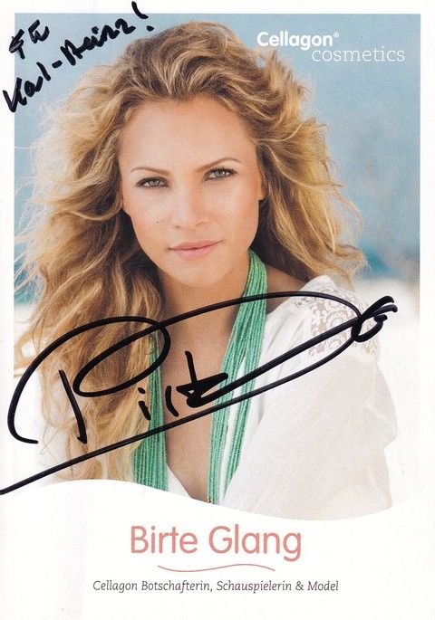 Autogramm Schauspieler | Birte GLANG | 2010er (Portrait Color) Cellagon