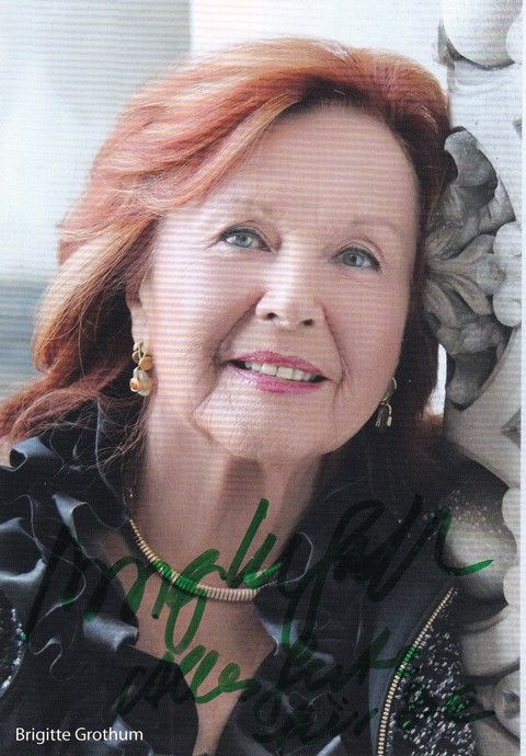 Autogramm Schauspieler | Brigitte GROTHUM | 2014 (Portrait Color) Jedermann
