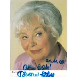 Autogramm Schauspieler | Bruni LÖBEL | 2000er (Portrait Color Rüdel)