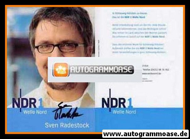 Autogramm Radio | NDR1 Welle Nord | Sven RADESTOCK | 2007 (Portrait Color) Garrels