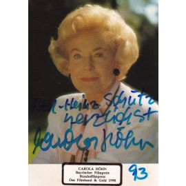 Autogramm Schauspieler | Carola HÖHN | 1980er (Portrait Color) Rüdel
