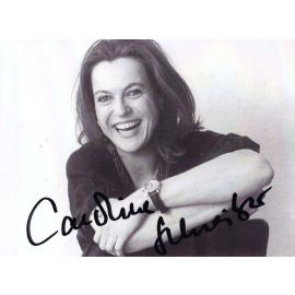 Autogramm Schauspieler | Caroline SCHREIBER | 1999 (Portrait SW) Horn