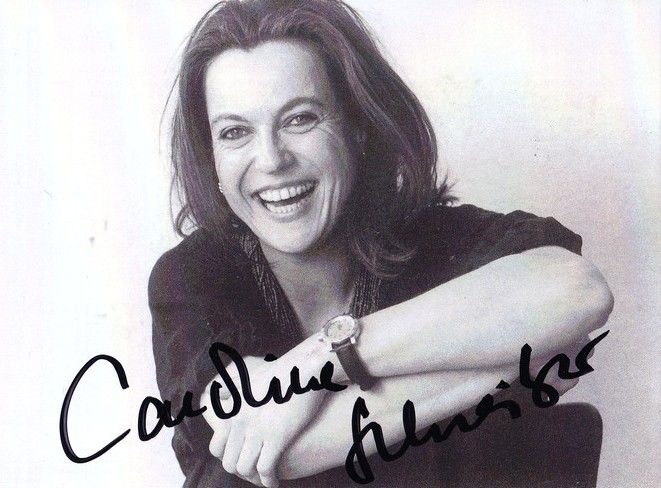 Autogramm Schauspieler | Caroline SCHREIBER | 1999 (Portrait SW) Horn