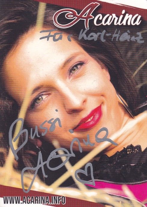 Autogramm Schlager | ACARINA | 2018 "In Guaden Und In Schlechten Zeiten"