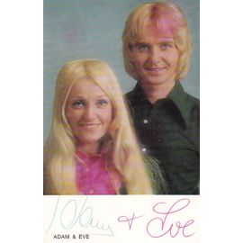 Autogramme Schlager | ADAM & EVE | 1973 "Dann Kommt Der Sonnenschein" (EMI)