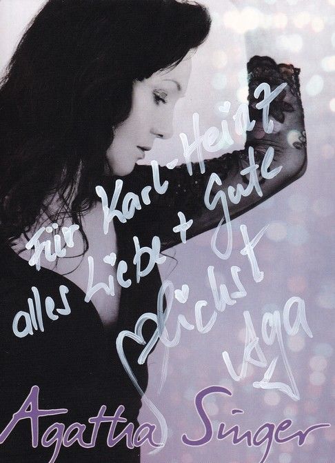 Autogramm Schlager | Agatha SINGER | 2017 "Herzweh" (Junirecords)