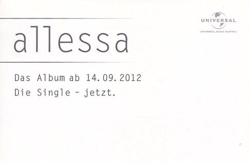 Autogramm Schlager | ALLESSA | 2012 "Allessa" (Portrait Color Universal)