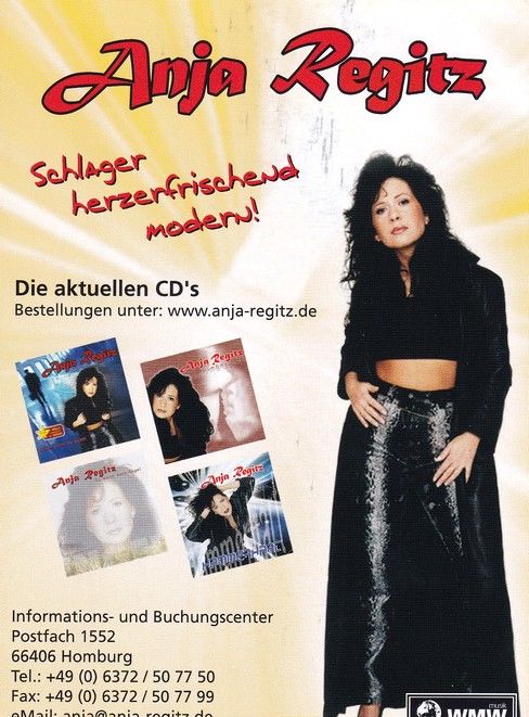 Autogramm Schlager | Anja REGITZ | 2000er (Portrait Color) WMW