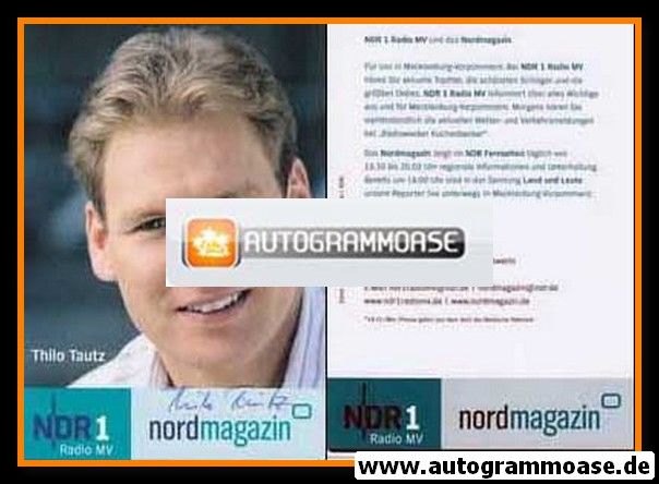Autogramm Radio | NDR1 MV | Thilo TAUTZ | 2000er "Nordmagazin"