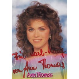 Autogramm Schlager | Ann THOMAS | 1988 "Regenbogenland" (Teldec)