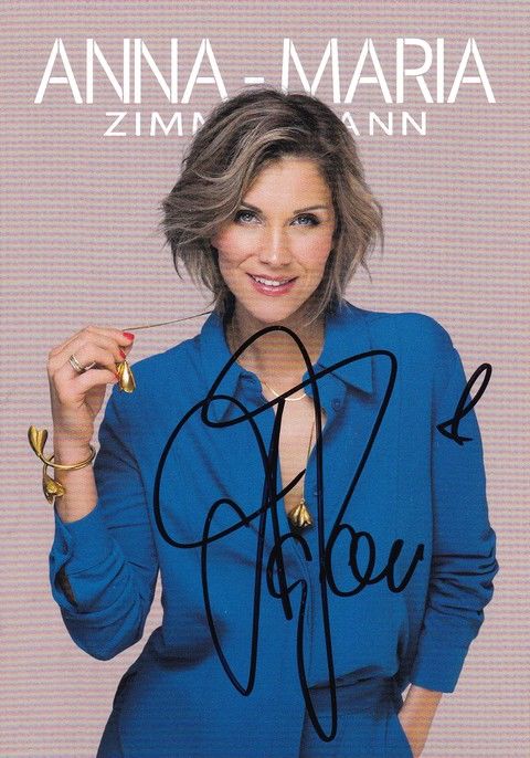 Autogramm Schlager | Anna-Maria ZIMMERMANN | 2010er (Portrait Color) Kanthak