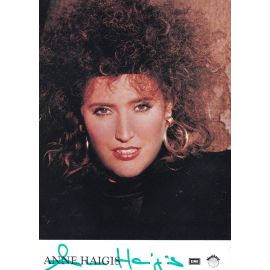 Autogramm Pop | Anne HAIGIS | 1987 "Geheime Zeichen" (EMI)