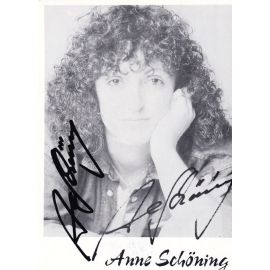 Autogramm Schlager | Anne SCHÖNING | 1990 "Das Paradies Muss Woanders Liegen"