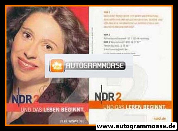 Autogramm Radio | NDR2 | Elke WISWEDEL | 2000er (Portrait Color)