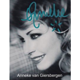 Autogramm Rock (Niederlande) | Anneke VAN GIERSBERGEN | 2000er (Portrait SW)