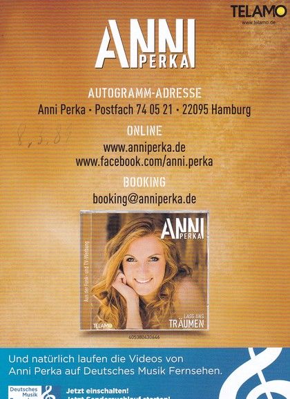 Autogramm Schlager | Anni PERKA | 2016 "Lass Uns Träumen" (Portrait Color Telamo)