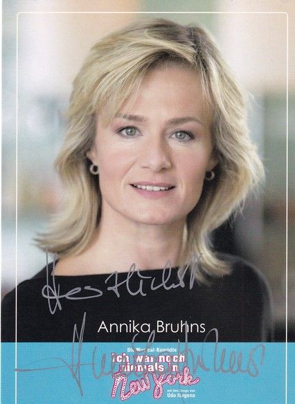 Autogramm Musical | Annika BRUHNS | 2000er "New York" (Portrait Color)