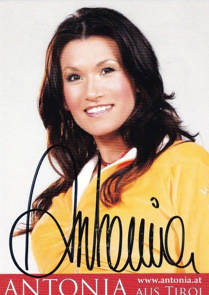 Autogramm Schlager | ANTONIA AUS TIROL | 2010er (Portrait Color)