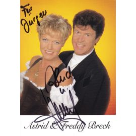 Autogramme Schlager | Astrid + Freddy BRECK | 2000 "Liebe Ist Das Feuer" (Sun Day)