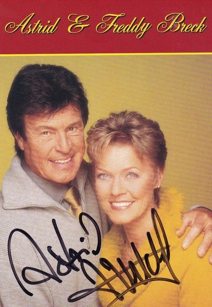 Autogramme Schlager | Astrid + Freddy BRECK | 2000 "Liebe Ist Das Feuer" (DA Music)