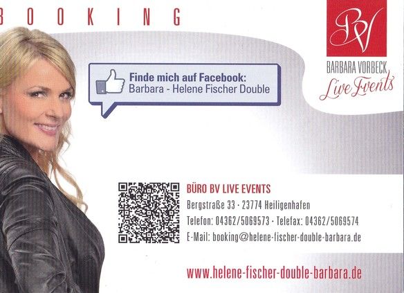 Autogramm Schlager | BARBARA (Helene Fischer) | 2010er (Portrait Color) 1