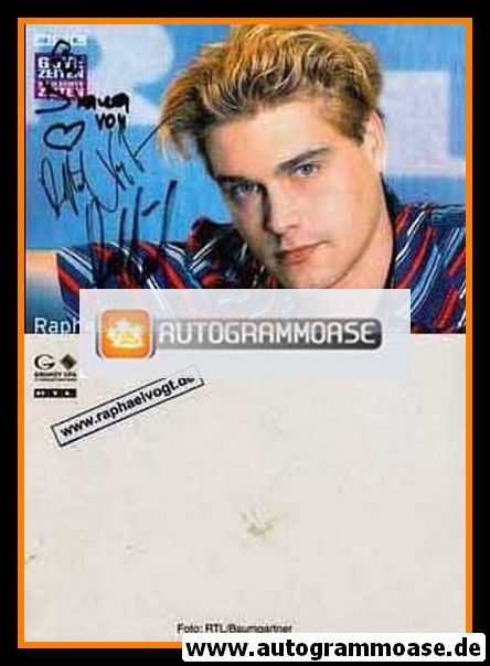 Autogramm TV | RTL | Raphael VOGT | 2000er "GZSZ" (Baumgartmer)