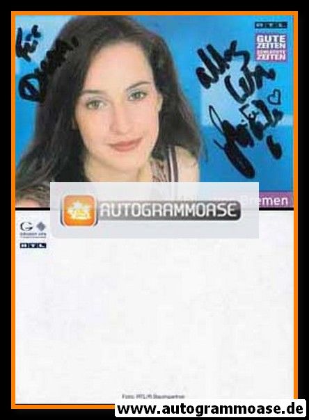 Autogramm TV | RTL | Maike VON BREMEN | 2000er "GZSZ"