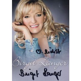 Autogramm Schlager | Birgit LANGER | 2012 "Ich Leb Jeden Tag Neu" (DA Music)