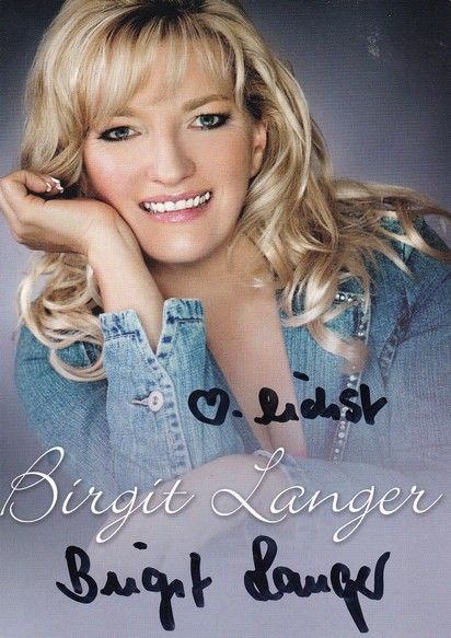 Autogramm Schlager | Birgit LANGER | 2012 "Ich Leb Jeden Tag Neu" (DA Music)