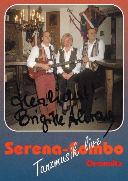 Autogramm Schlager | Brigitte AHRENS | 1990er (Serena-Combo)
