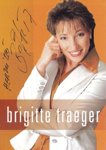 Autogramm Volksmusik | Brigitte TRAEGER | 2000er (Portrait Color)