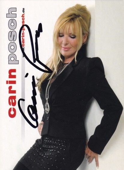 Autogramm Schlager | Carin POSCH | 2000er (Portrait Color Positon) 3