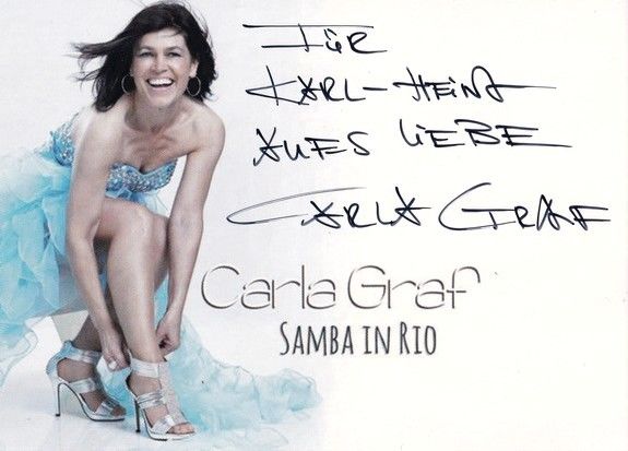 Autogramm Schlager | Carla GRAF | 2014 "Samba In Rio"