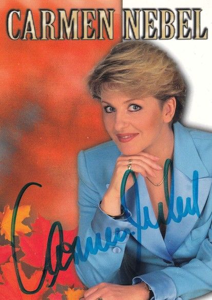Autogramm TV / Volksmusik | Carmen NEBEL | 1997 "Weihnachten" (Koch)