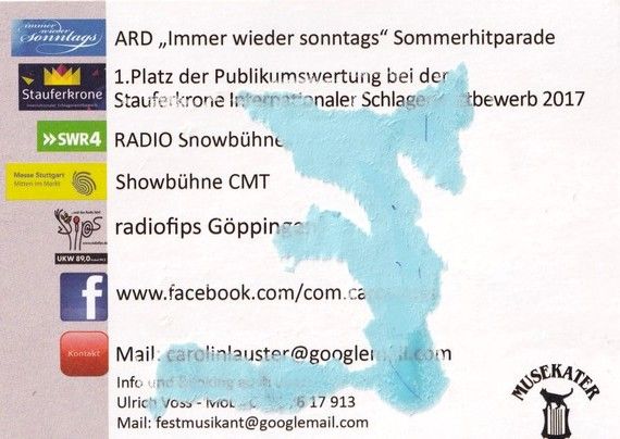 Autogramm Schlager | Caro WEISS | 2010er (Portrait Color)