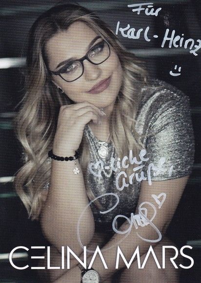 Autogramm Schlager | Celina MARS | 2021 "Süchtig Nach Dir" (Portrait Color DA)