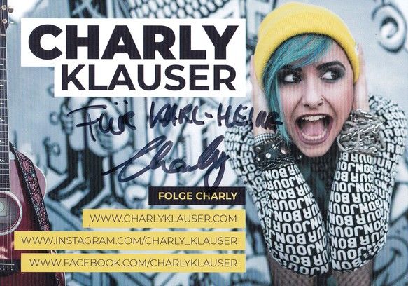 Autogramm Rock | Charly KLAUSER | 2020 (Portrait Color) Tour