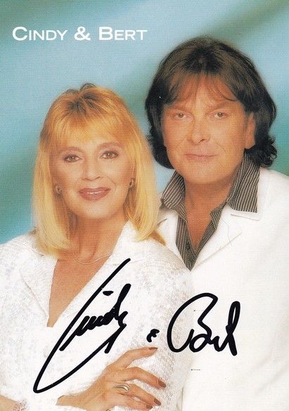 Autogramme Schlager | CINDY & BERT | 1990er (Portrait Color)