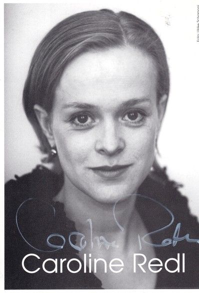 Autogramm Schauspieler | Caroline REDL | 1990er (Portrait SW) Schamoni
