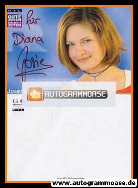 Autogramm TV | RTL | Josephine SCHMIDT | 2000er "GZSZ" (Baumgartner)
