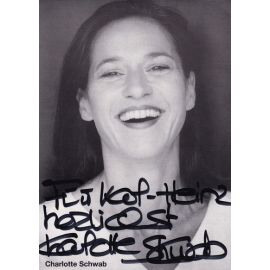 Autogramm Schauspieler | Charlotte SCHWAB | 1990er (Portrait SW) 1