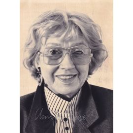 Autogramm Schauspieler | Christa EWERT | 1990er Foto (Portrait SW)
